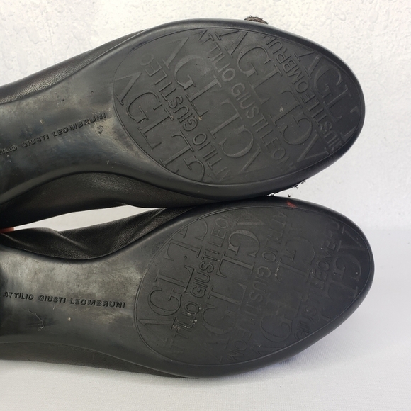 AGL Attilio Giusti Leombruni Leather Cap Toe Flats - Picture 11 of 12